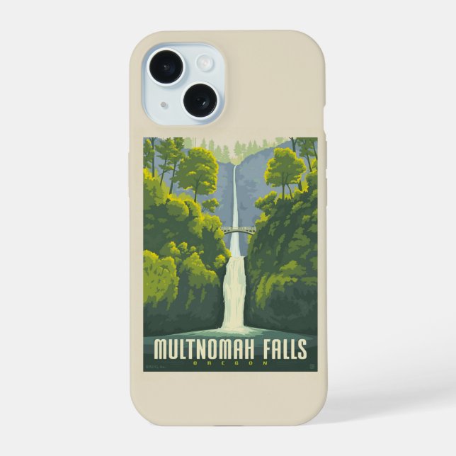 Coque iPhone 15 Chutes Multnomah | Oregon (Verso)