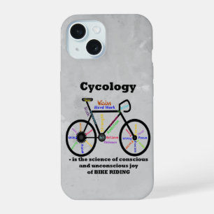 Coque iPhone 15 Citation d'amour de cyclisme à vélo