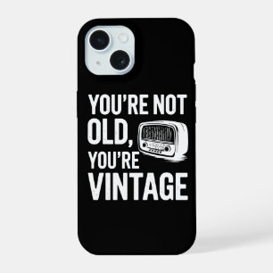 Coque iPhone 15 Citation drôle pour les personnes âgées