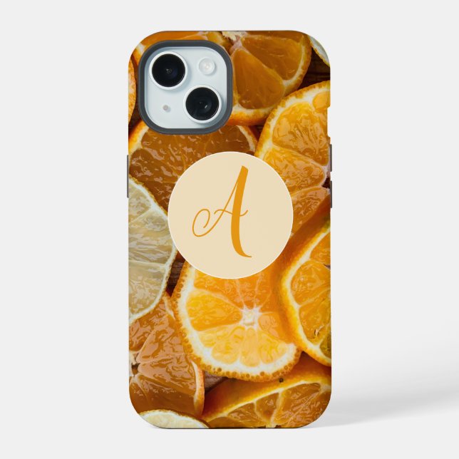 Coque iPhone 15 Citron Été Oranges & Citrons (Verso)