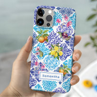 Citron floral azulejo méditerranéen sicilien