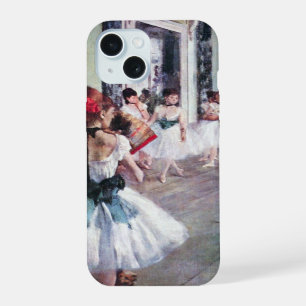 Coque iPhone 15 Classe de danse par Edgar Degas, Ballet Art Vintag
