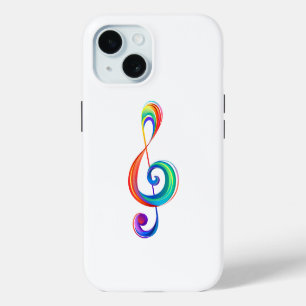Coque iPhone 15 Clé arc-en-ciel