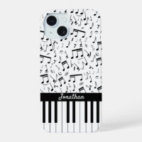 Clés de piano noir et blanc design