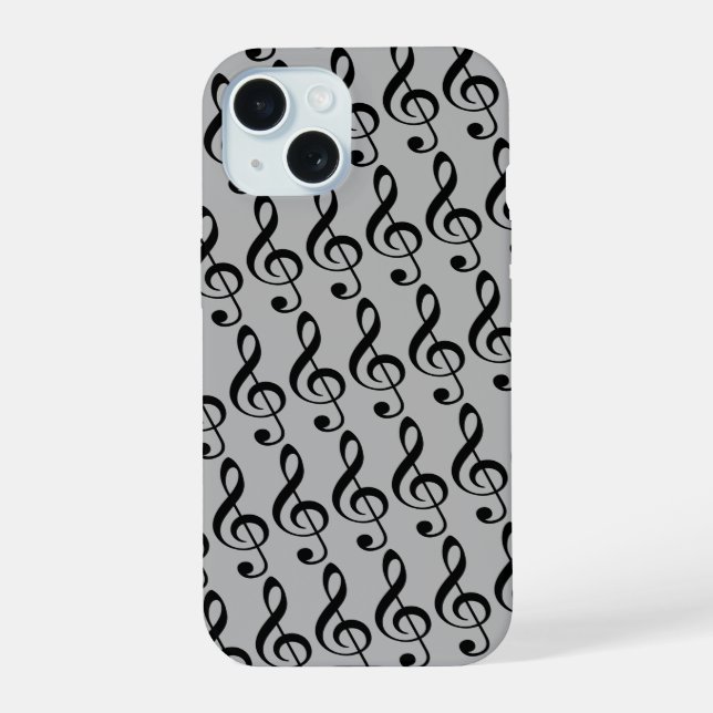 Coque iPhone 15 Clés de sol (Verso)