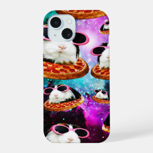 Coque iPhone 15 Cochon d'Inde spatial drôle