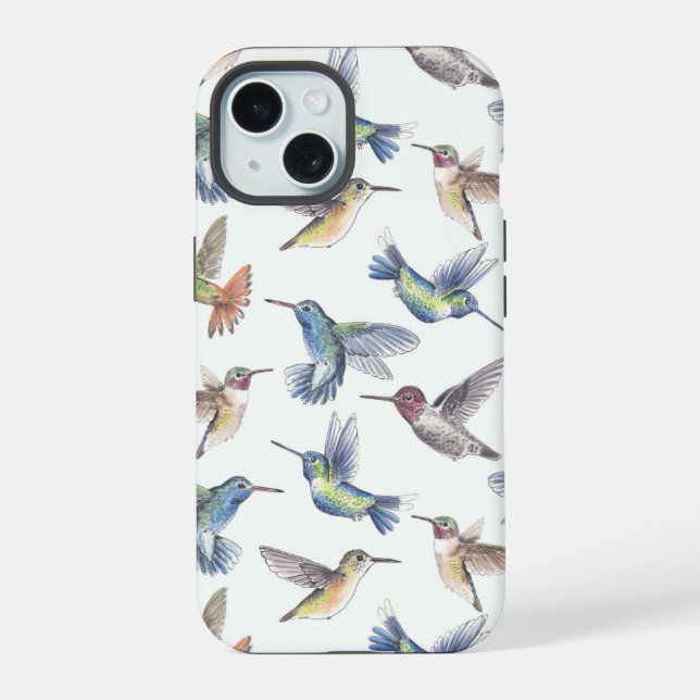 Coque iPhone 15 Colibris (Verso)