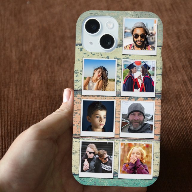 Coque iPhone 15 Collage photo (iPhone case with 7 custom photos)