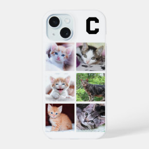 Coque iPhone 15 Collage photo de 6 carrés pour animal de compagnie