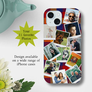 Coque iPhone 15 Collage photo personnalisé 11 Slim