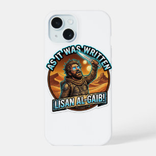 Coque iPhone 15 Comme Il Était Écrit Lisan Al-Gaib - Désert Sci-Fi