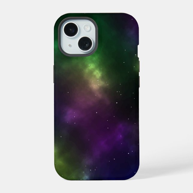 Coque iPhone 15 Conception de constellations de l'espace cosmique  (Verso)