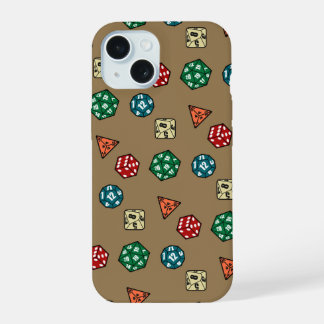 Coque iPhone 15 Conception de dés de jeu de table
