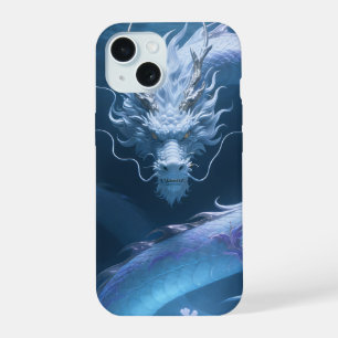 Coque iPhone 15 Conception de fantasy artistique de dragon d'eau c