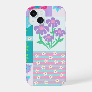 Coque iPhone 15 Conception de fleurs vibrantes en fleurs
