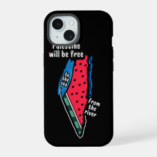 Coque iPhone 15 conception graphique de carte de pastèque de Pales