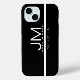 Coque iPhone 15 Conception minimaliste professionnelle moderne N