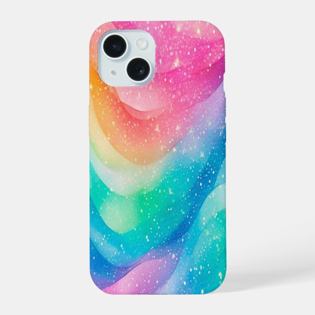 Coque iPhone 15 Conception Toutes les Couleurs (Verso)