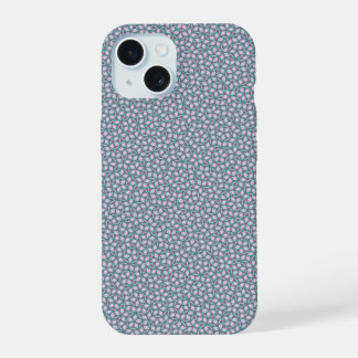 Coque iPhone 15 Conception traditionnelle de Penrose bleue