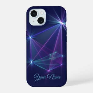 Coque iPhone 15 Constellation, nom d'art fractal abstrait fantasti