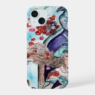 COQUE iPhone 15 CONTE ORIENTAL / PRINCESSE, ROSES ROUGES ET FAUCON