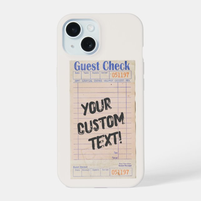 Coque iPhone 15 Contrôle de client personnalisé  (Verso)