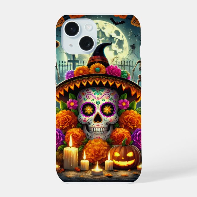 COQUE iPhone 15 COQUES DE TÉLÉPHONE FETE D'HALLOWEEN JOYEUX  (Verso)