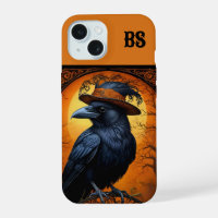 Corbeau d'Halloween mignon et effrayant déguisé