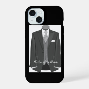 Coque iPhone 15 Costume de mariage élégant pour le père de la mari