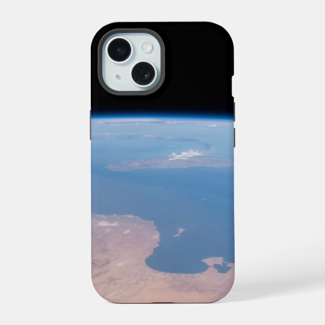 Coque iPhone 15 Côtes de Tunisie et de Libye et île de Sicile (Verso)