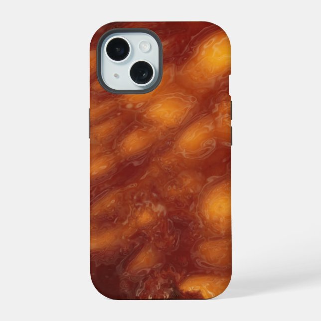 Coque iPhone 15 Coucher de soleil liquide (Verso)