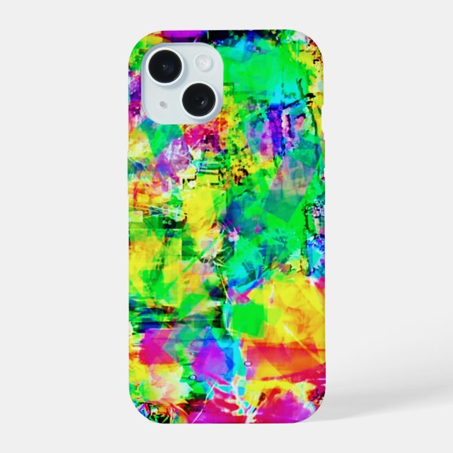 Coque iPhone 15 Couleurs cool (Verso)