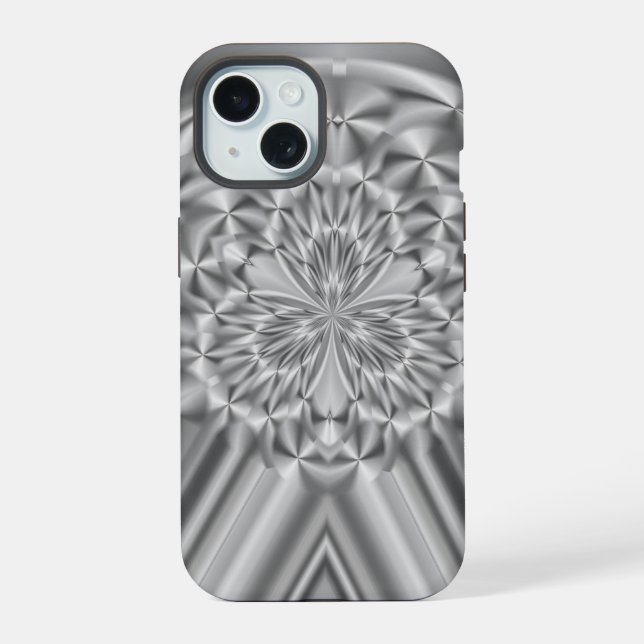 Coque iPhone 15 Couper le Shamrock de cristal (Verso)