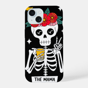 Coque iPhone 15 Couronne Florale Squelette - Le Design Mama