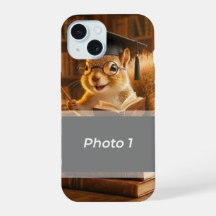 Coque iPhone 15 Couverture de reconnaissance de professeur d'écure