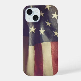 Coque iPhone 15 Couverture Drapeau Américain