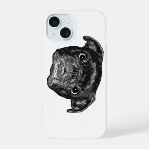 Coque iPhone 15 Couverture festive Pug Point