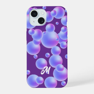 Coque iPhone 15 Couverture téléphonique de Purple Buble