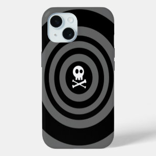 Coque iPhone 15 ~ Crâne + Os entrecroisés ~