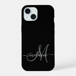 Coque iPhone 15 Créez Votre Propre Monogramme Et Nom Personnalisés