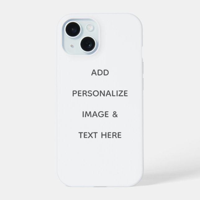 Coque iPhone 15 Créez Votre Propre Personnalisation (Verso)