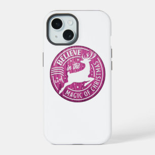 Coque iPhone 15 CROYEZ À LA MAGIE DE ... noël