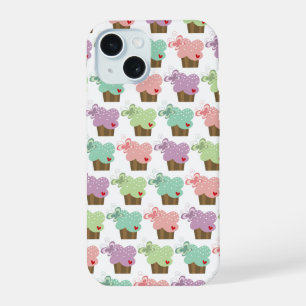 Coque iPhone 15 Cupcakes Whimsical Tree Butterflies Sweet Birthday