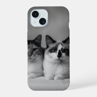 Coque iPhone 15 Custom Cat Portrait iPhone 15 Slim Fit Case