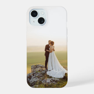 Coque iPhone 15 Custom Full Photo Wedding Couple Anniversary