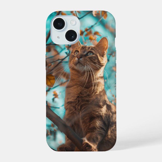 Coque iPhone 15 Cute chat (Verso)