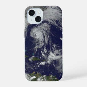 Coque iPhone 15 Cyclones Tropicaux Katia, Lee, Maria Et Nate.