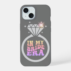 Coque iPhone 15 Dans Mon Époque De Mariée Fiançailles Bling