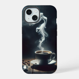 Coque iPhone 15 Danseuse en vapeur dans le café
