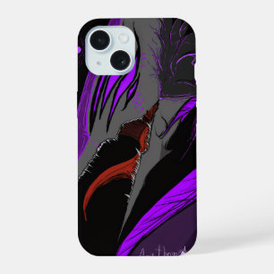Coque iPhone 15 Dark Anime Fantasy Crow and Demon Art